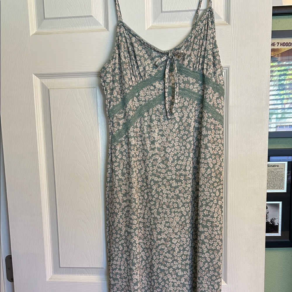 Pink Republic Green Floral Maxi Dress